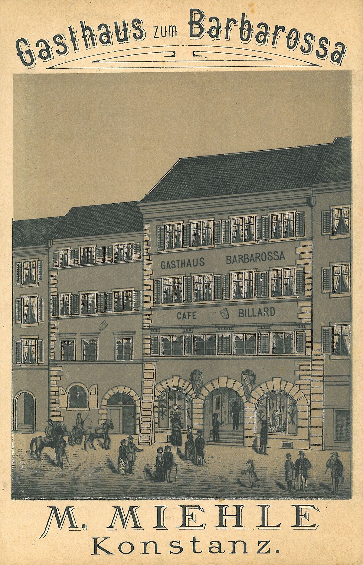 Alte Postkarte um 1880